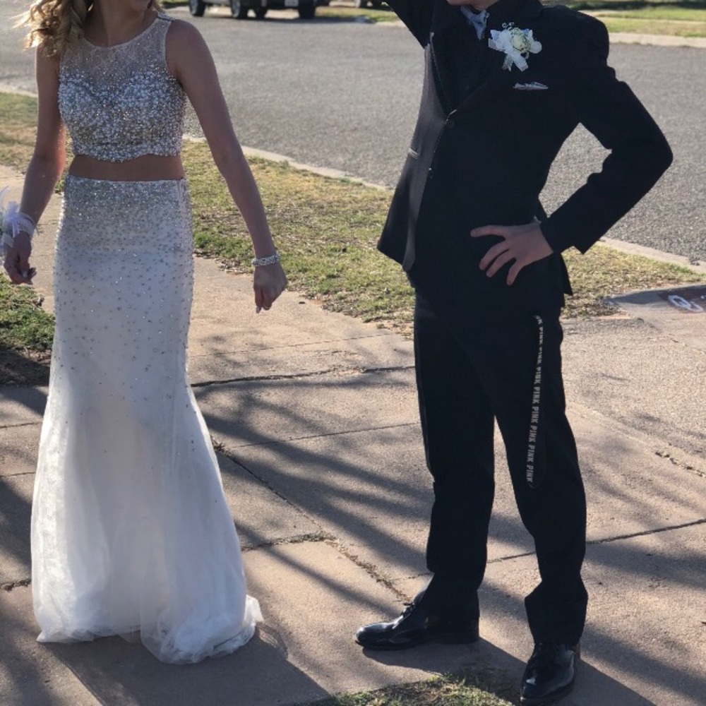 White prom dress